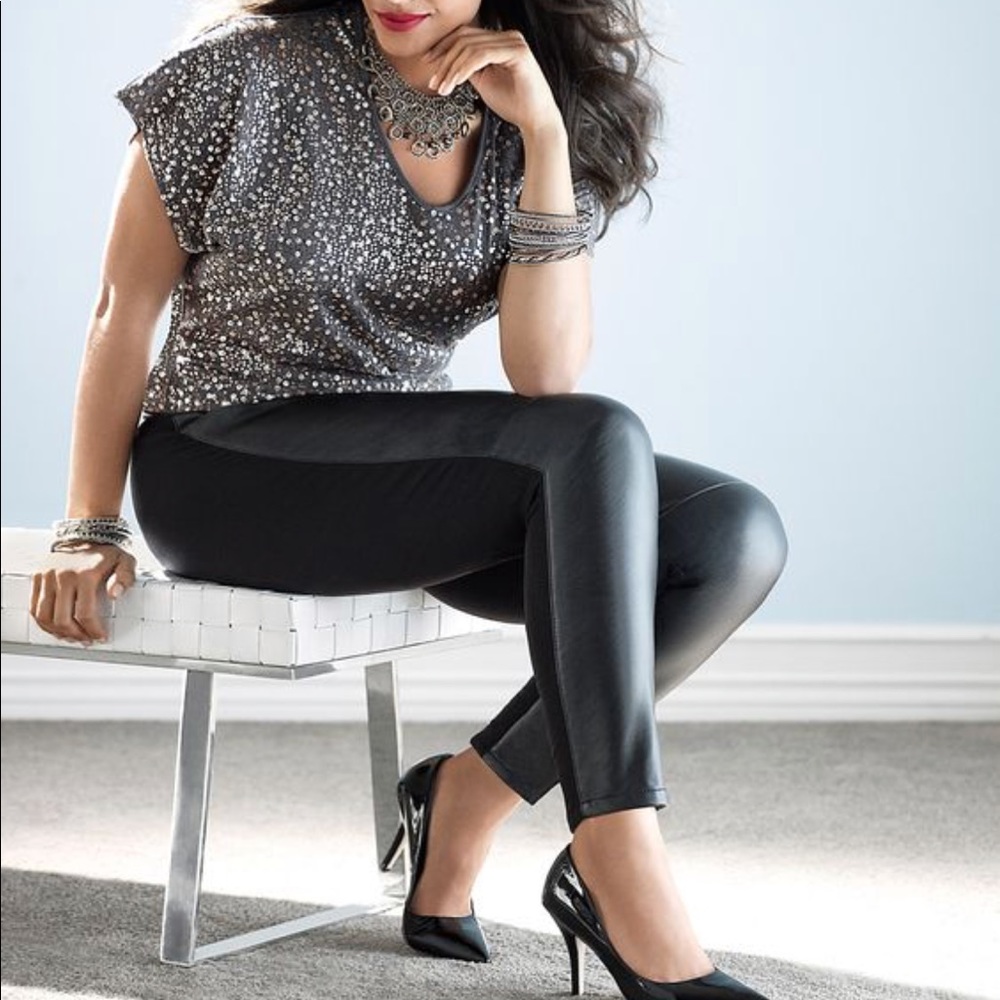 Lane Bryant Faux leather leggings